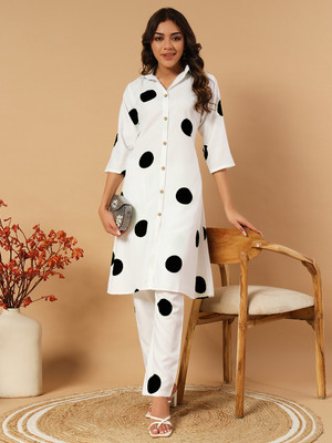 FABDEAL Printed, Floral Print Kurta, Trouser/Pant & Dupatta Set