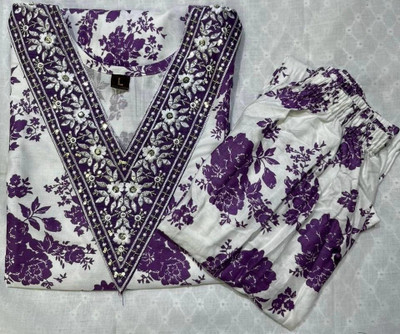 P17 Women Kurti Pyjama Set