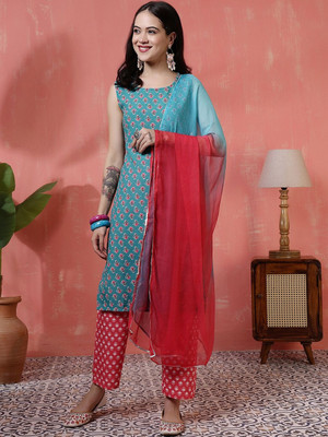 Jaipur Kurti House Women Kurta Pyjama Dupatta Set