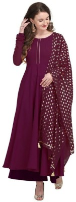 PURPLE PLUS Women Kurta Dupatta Set