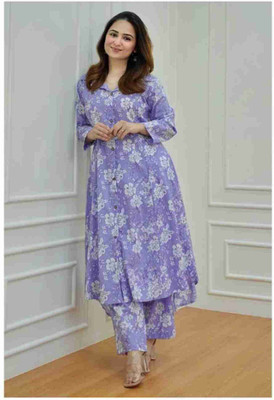 Mandad Enterprises Printed Anarkali Kurta, Bottom & Dupatta Set