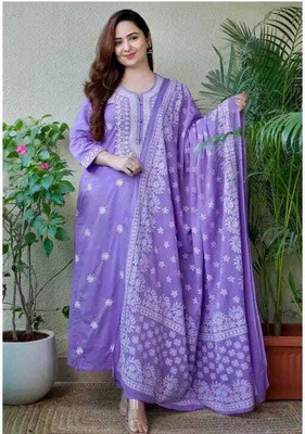 Cetlic Fab Printed Kurta, Palazzo & Dupatta Set