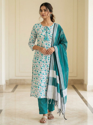 VROEGER Women Kurta, Pyjama & Dupatta Set
