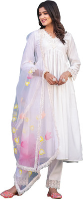 RolyPoly Embroidered Kurta, Trouser/Pant & Dupatta Set