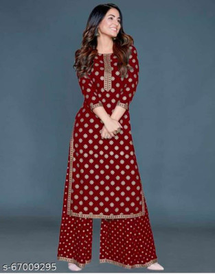 LIYARA Women Kurta Palazzo Set
