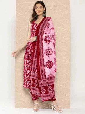 Lamba Creations Women Kurta Pant Dupatta Set