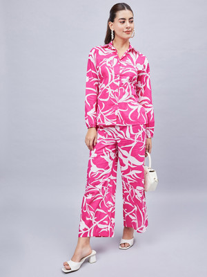 WineRed Shirt Pant Co-ords Set