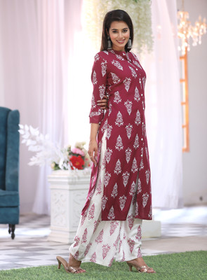 YANDZONE Women Kurta Palazzo Set