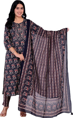 RAJWEG Women Kurti Pant Dupatta Set