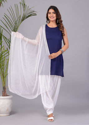 Pravi Garments Women Kurta Patiala Dupatta Set