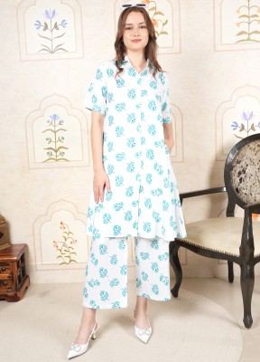 JINVARAM Women Kurta Palazzo Set