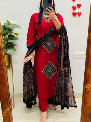 Raghuram Fashion Women Kurta Palazzo Dupatta Set