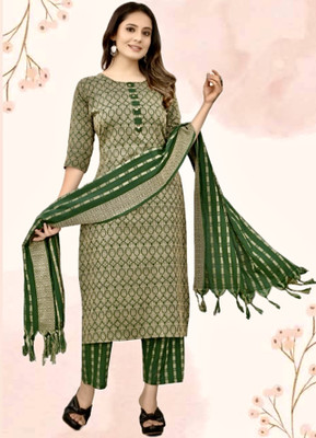 Women Kurta, Churidar & Dupatta Set