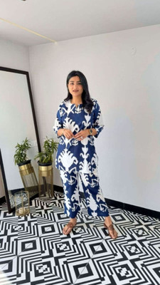 RHUAN ENTRPRISES Floral Print Kurta, Palazzo & Dupatta Set