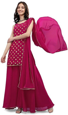 PARROT ENTERPRISE Women Kurta Sharara Dupatta Set