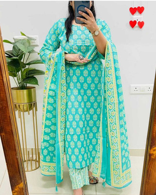 Raghuram Fashion Women Kurta Palazzo Dupatta Set