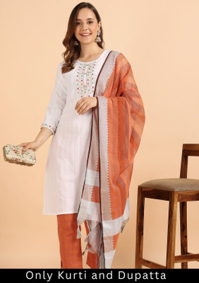 VROEGER Women Kurti Dupatta Set