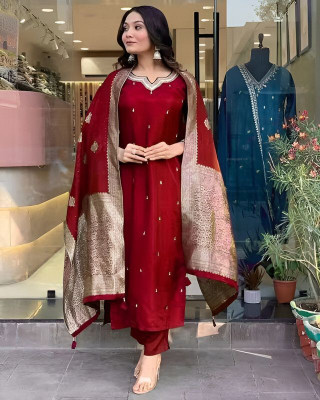 Dharm Fashion Women Kurta Pant Dupatta Set