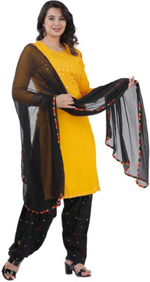 Satguru Designer Embroidered Kurta, Patiala & Dupatta Set