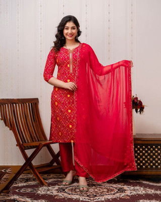 Nysha Creation Women Kurta Pant Dupatta Set