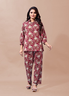 Vimalnath Synthetics Tunic Pant Co-ords Set