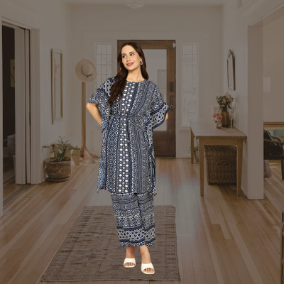 SELVIFAB Women Kaftan Palazzo Set