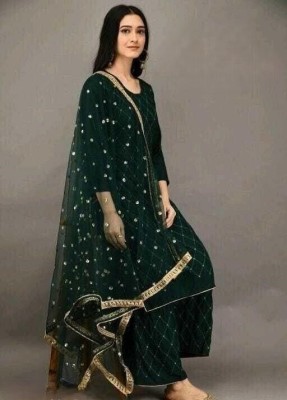 BAMSOM WEAR Women Kurta Palazzo Dupatta Set