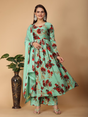 CLOTH VALLY Women Kurta Palazzo Dupatta Set