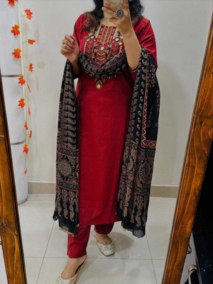 Raghuram Fashion Women Kurta Palazzo Dupatta Set
