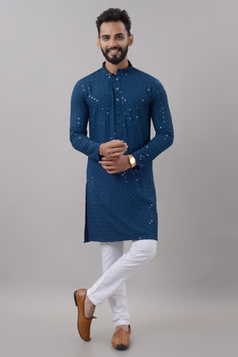 MOUDLIN Men Kurta Pyjama Set