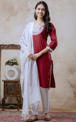 AuzaSho Collection Women Kurta Pyjama Dupatta Set