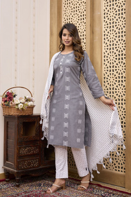 Tasfi Collection Women Kurti Pant Dupatta Set