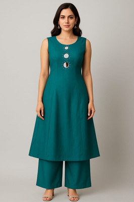 Seabrand Women Kurta Palazzo Set