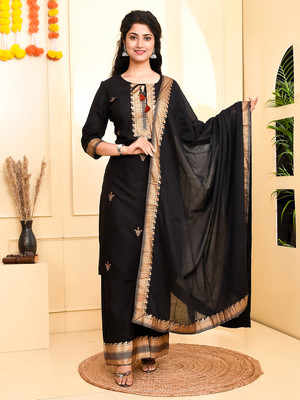 Panchhi Women Kurta Palazzo Dupatta Set