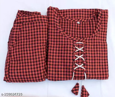 total enterprise vishal Women Self Design Straight Kurta(Multicolor)