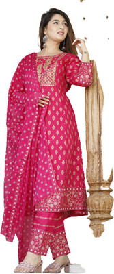 LaxmiCollection Women Kurta Pant Dupatta Set