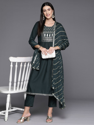 Aadvika Women Kurta Pant Dupatta Set