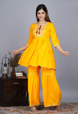 Karvika Women Kurta Sharara Dupatta Set