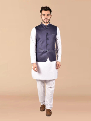 PRINTCULTR Men Kurta Pyjama Ethnic Jacket Set