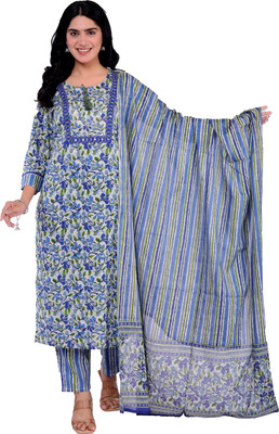 RAJWEG Women Kurti Pant Dupatta Set