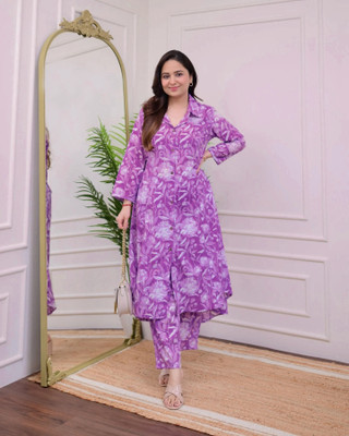 DesiRunway Women Kurta Palazzo Set