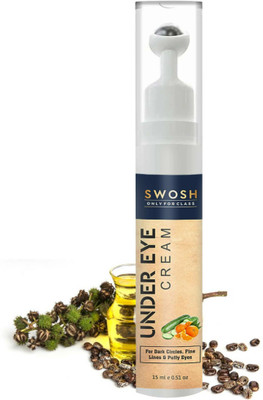 SWOSH Under Eye Cream For Built-In Cooling Massage Roller Men & Women(15 ml)