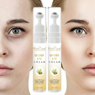 White Leaf Under Eye Cream| Reduce Dark Circles, Wrinkles & Fine Lines (Pack Of 2)(30 ml)