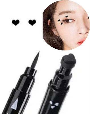 KA-KAIASHA double sided black eyeliner water proof smudge proof stamp eyeliner 10 g(BLACK)