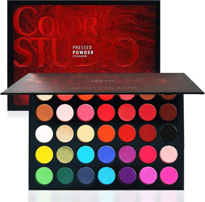 COSMO VIBES Color Studio Eyeshadow Palette, Highly Pigmented 35 Shades(Pack of 1) 35 g(MULTICOLOR)