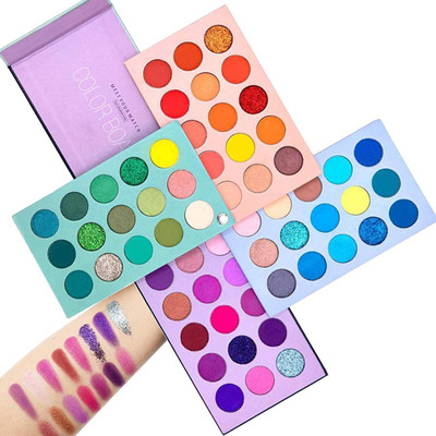 BLUSHIS 4 In 1 Color Board |Eyeshadow Palette 60 Color | Multicolor Makeup Highlighter 20 g(Multicolour)