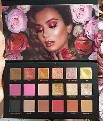 DUSSEN Rose Gold Remastered Eyeshadow Palette Matte and Shimmer Eyeshadow 18 g 18 g(rose gold, black, multicolor)