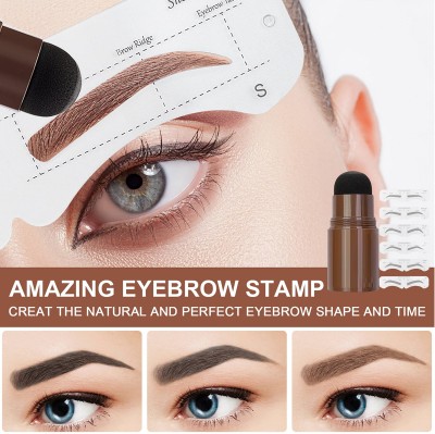 AGLEY eyebrow stamp & Hairline Waterproof And Long Lasting Shaping 10 g (Brown) 10 g(BROWN)