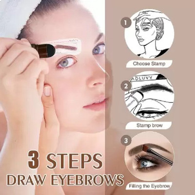 AGLEY Eyebrow Shaping Kit Long Lasting Shape Brow Contour 10 g (Dark Brown) 10 g(BROWN)