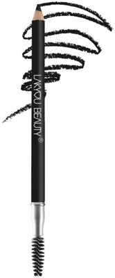 Lakyou Beauty eyebrow Pencil With Brush Black | Dual-Ended Pencil for Defined Brows(BLACK)